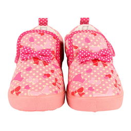 麗家寶貝可歐可優(yōu)蝴蝶結(jié)印花童鞋 粉紅魅力，守護寶寶第一步