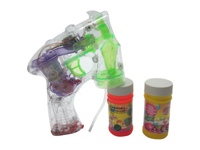 夏季熱銷玩具YEK22063透明閃光三燈全自動泡泡槍 親子歡樂與早期教育的完美結合